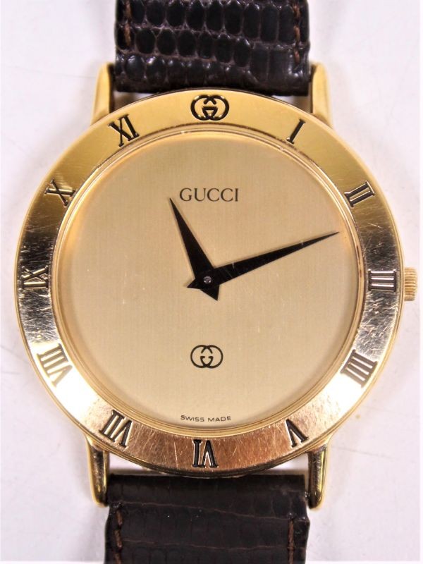 Vintage Gucci Horloge 3000M Verguld 18Kt